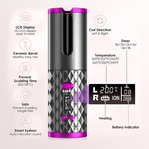 Zephta® Auto Hair Curler